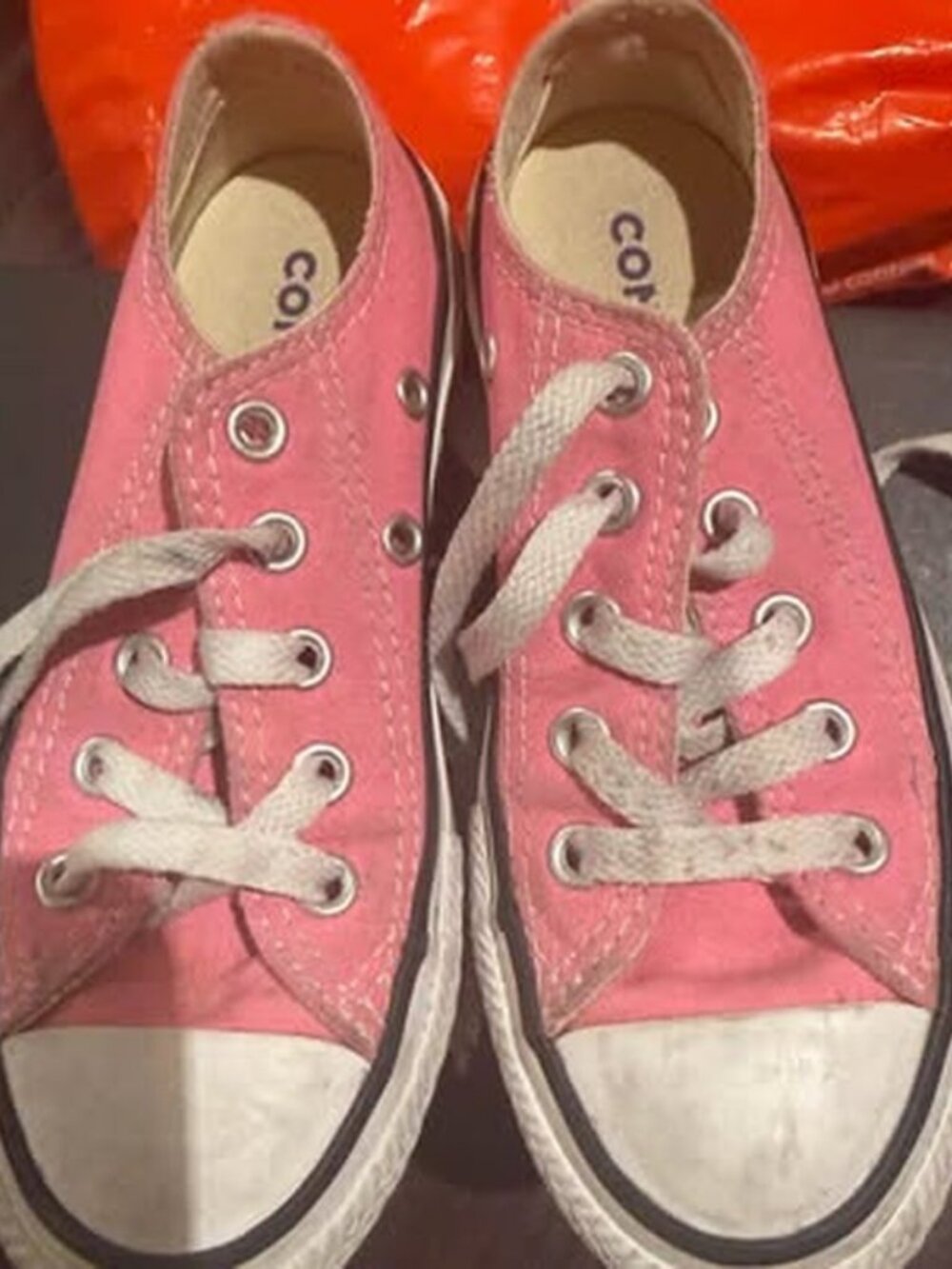 Converse Chuck Taylor All Star Low Pink Kids Shoes - Kids Size 11